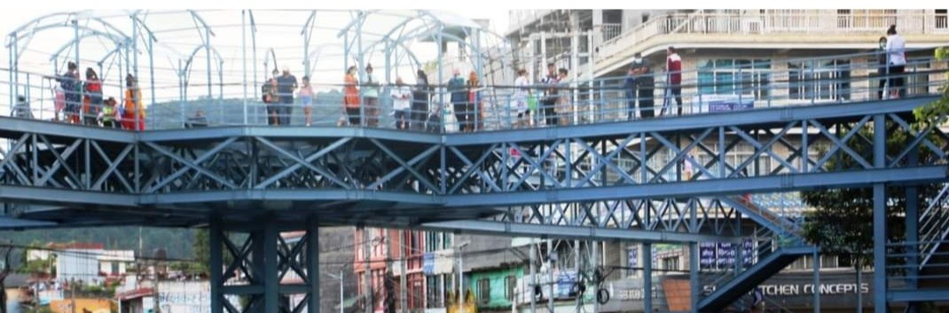 Pokhara's first sky bridge begins operation.